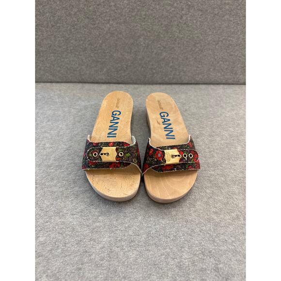 Ganni x Dr. Scholl's Floral Wood slides - Size 6 - Picture 3 of 10